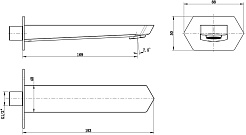 Lemark Излив для ванны Prizma LM3981C – фотография-2